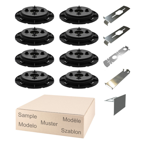 Musterset X-Large Stelzlager Professional 2,8-4,3cm mit Fuge 4mm