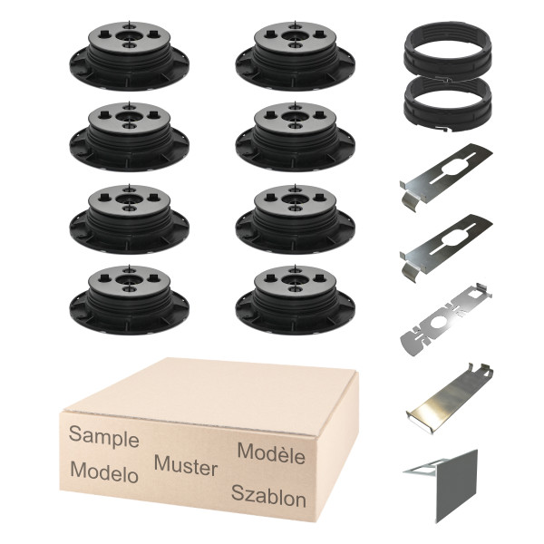 Musterset X-Large Stelzlager Professional 4,3-5,8cm mit Fuge 2mm