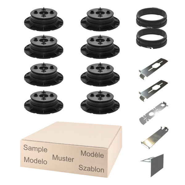 Musterset X-Large Stelzlager Professional 4,3-5,8cm mit Fuge 4mm