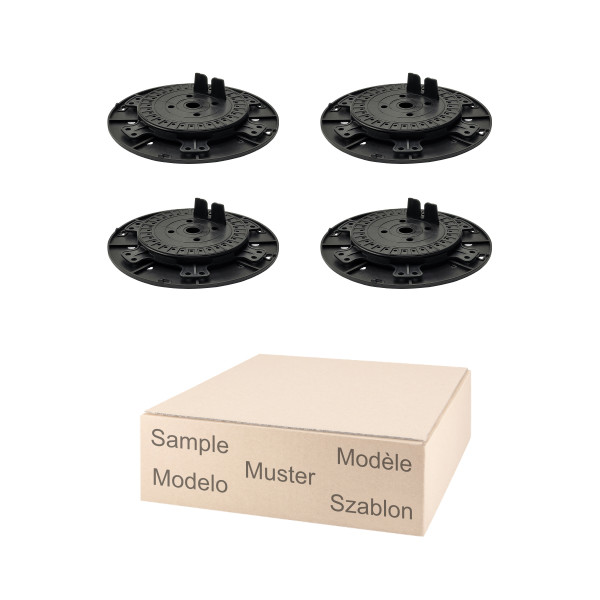 Musterset Medium für Holz- und WPC-Unterkonstruktionen im Verstellbereich 2,0 bis 2,7cm