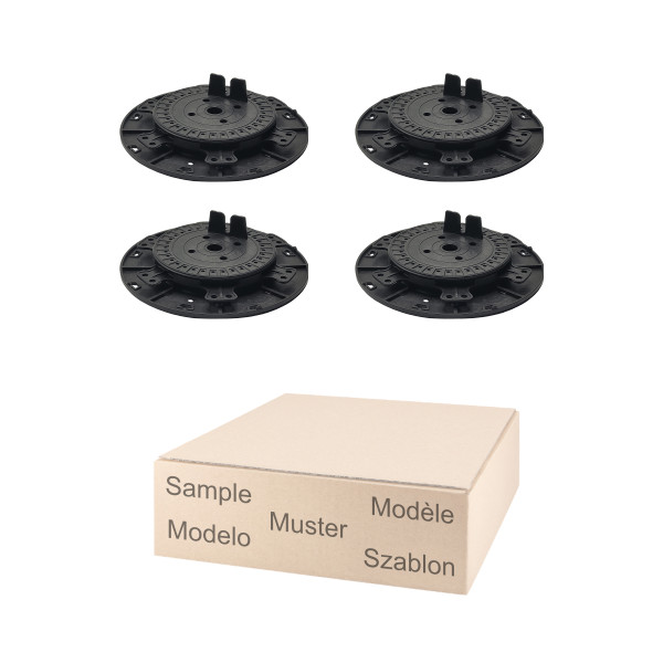 Musterset Medium für Holz- und WPC-Unterkonstruktionen im Verstellbereich 2,7 bis 4,0cm