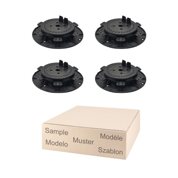 Musterset Medium für Holz- und WPC-Unterkonstruktionen im Verstellbereich 4,0 bis 6,4cm