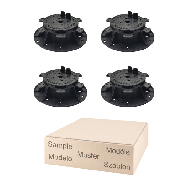 Musterset Medium für Holz- und WPC-Unterkonstruktionen im Verstellbereich 6,4 bis 11cm