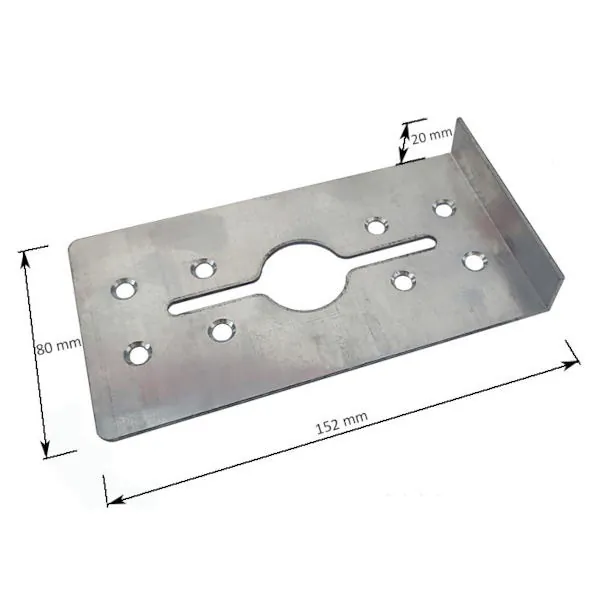 Bild des Halteclips mit den Abmessungen