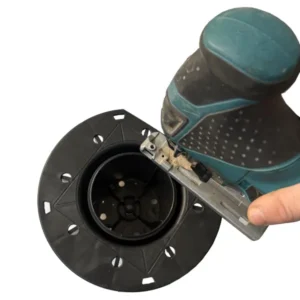 Abschneiden des Stelzlagers Titan an der Unterseite