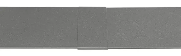 Aluminium-Verbinder Anthrazit für 6cm Terrassen-Randabschluss Sideline (Montage-Detail)