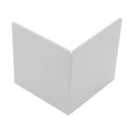 Eckstück Randverkleidung 6-18 cm | Aluminium pulverbeschichtet | Hellgrau Image
