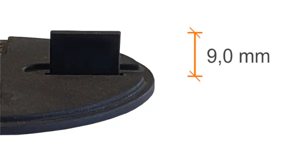 Höhe des Fugentsteges