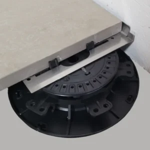 Neue Darstellung der Funktion des Randabschlussclips mit Stelzlager Titan