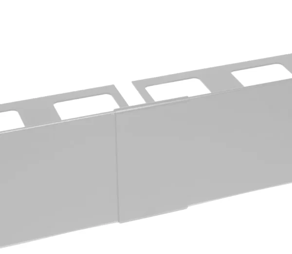 Neues Ambientefoto des Verbinders der Randverkleidung in hellgrau