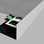 Randverkleidung 6-18 cm | Aluminium pulverbeschichtet | 2,7lfm | Hellgrau Image