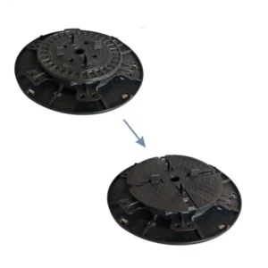 Stelzlager Titan mit und ohne Anti-Rutsch- und Anti-Akustik-Auflage