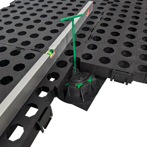 Darstellung der Montage des Doppelbodens Smart Wabic