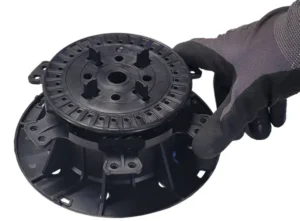 Millimetergenaue Höhenverstellung des Titan Stelzlagers mittels Einstellring