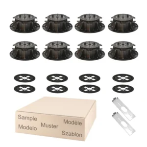 Musterpaket Large Stelzlager Titan Verstellbereich 6,4 bis 11,0 mit Fuge 2mm