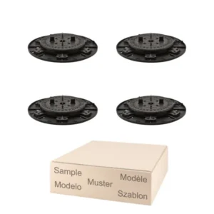 Musterpaket Medium Stelzlager Titan Verstellbereich 1,9 bis 2,7 mit Fuge 2mm