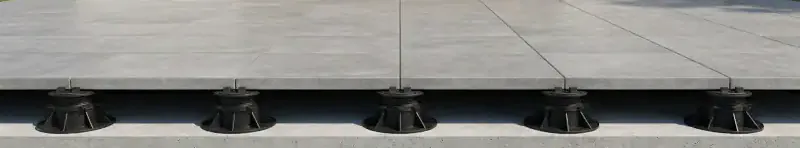 Neue Darstellung einer Terrasse mit parallelem Rand