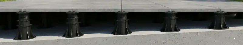 Neue Darstellung einer Terrasse mit schrägem Rand