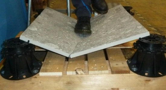 Zustand der Platte 3 Minuten nach Plattenbruch