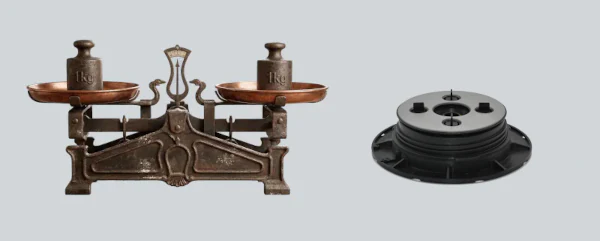 Darstellung einer Waage mit Stelzlager Professional