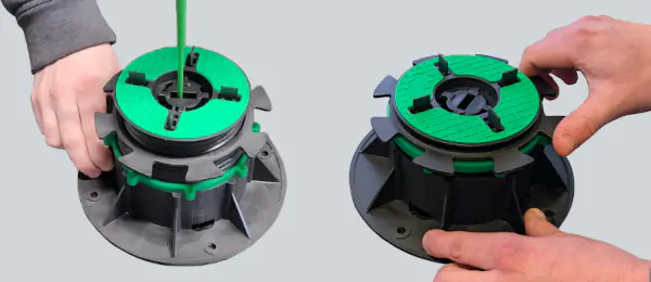 Die zwei Möglichkeiten der Höhenverstellung von EasyPro