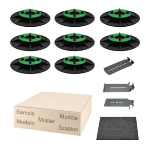 Musterset X-Large Stelzlager selbstnivellierend EasyPro im Verstellbereich 2,8 bis 3,6cm mit Fuge 2mm