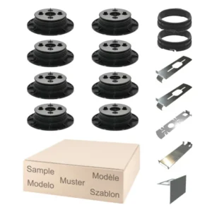 Musterset X-Large Stelzlager Professional im Verstellbereich 4,3 bis 5,8 cm mit Fuge 2mm